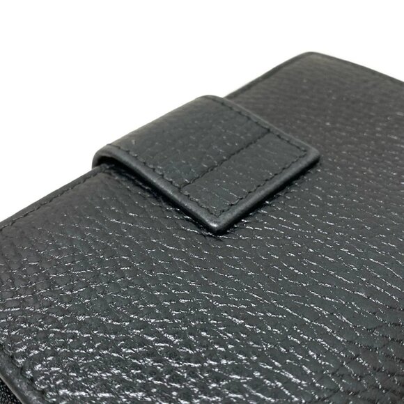 Auth GUCCI GG Marmont 723685 Black Leather - Bifold Wallet - Picture 5 of 9